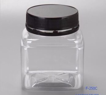 Pet Jar Square 250ml ( 27grams )