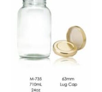 Glass Jar M-735 24oz ( 63mm )