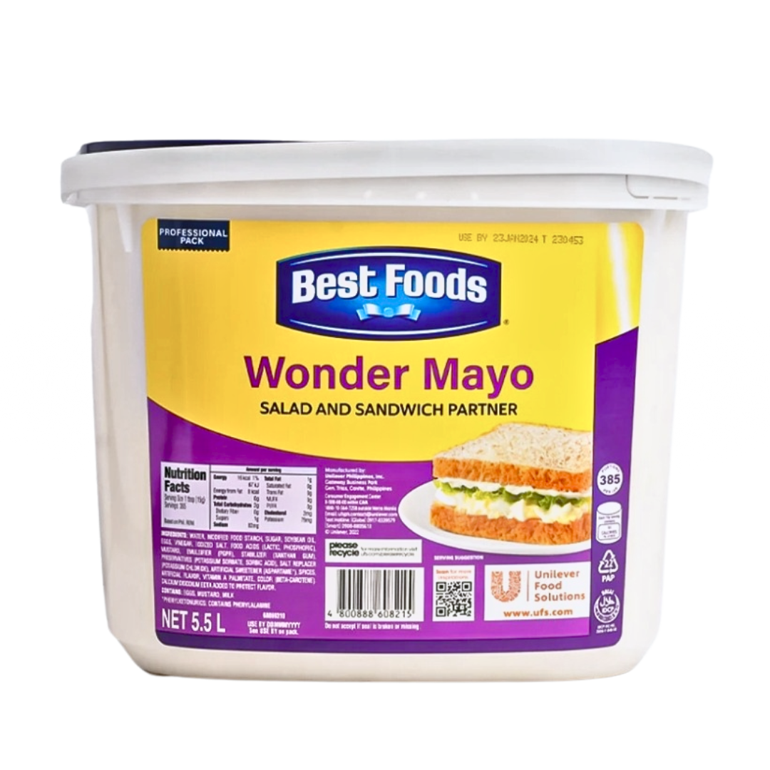 Best Foods Wonder Mayo 5.5L