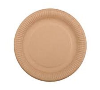 Paper Plate Ordinary Brown 9″