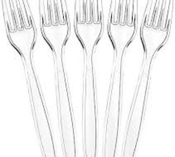 Big Disposable Fork 12’s ( Transparent )
