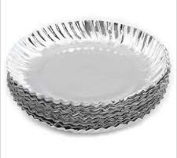 Paper Plate Silver 9″