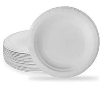 Paper plate Ordinary White 9″