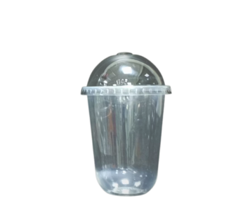 Plastic U Cup 16oz ( 500cc ) with lids