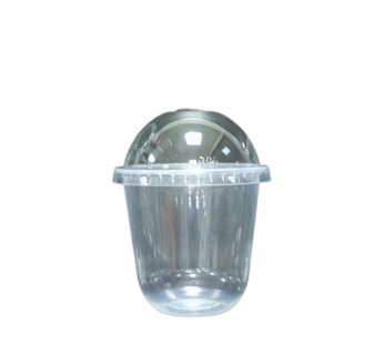 Plastic U Cup 12oz ( 360cc ) with lids