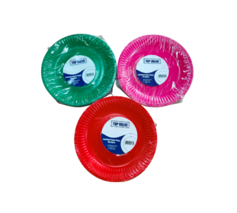 COLORED PAPER PLATE 9″ – 50’s
